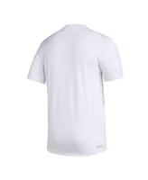 Men's adidas White Texas A&M Aggies Football Practice Aeroready Pregame T-shirt