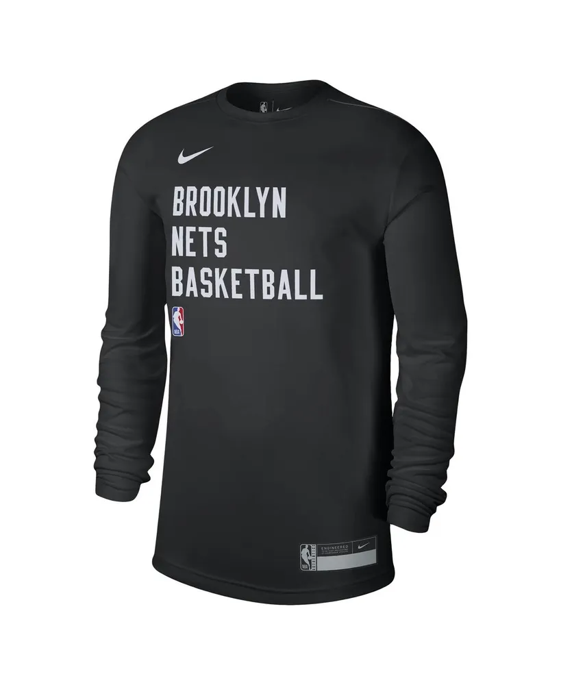 Men's and Women's Nike Black Brooklyn Nets 2023/24 Legend On-Court Practice Long Sleeve T-shirt