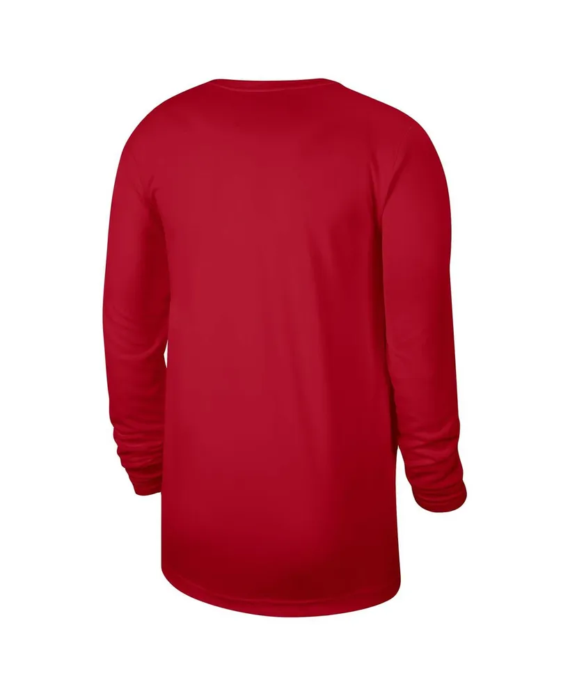 Men's and Women's Nike Red Chicago Bulls 2023/24 Legend On-Court Practice Long Sleeve T-shirt