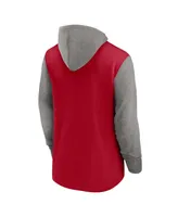 Men's Nike Red Tampa Bay Buccaneers Fashion Color Block Pullover Hoodie