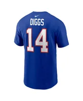 Men's Nike Stefon Diggs Royal Buffalo Bills Player Name and Number T-shirt