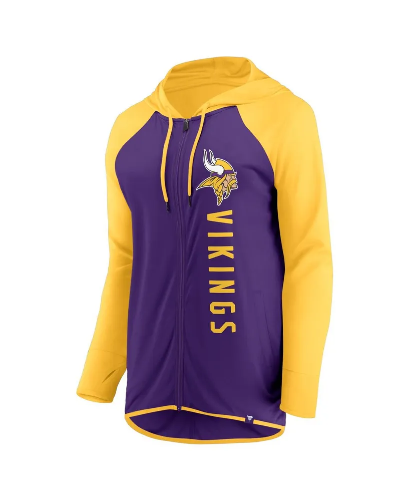 Women's Fanatics Purple, Gold Minnesota Vikings Forever Fan Full-Zip Hoodie