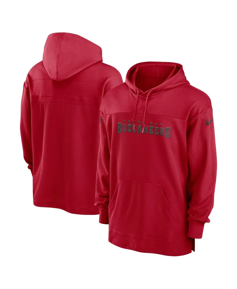 Men's San Francisco 49ers Nike Scarlet 2023 Sideline Lightweight Performance  Hooded Top