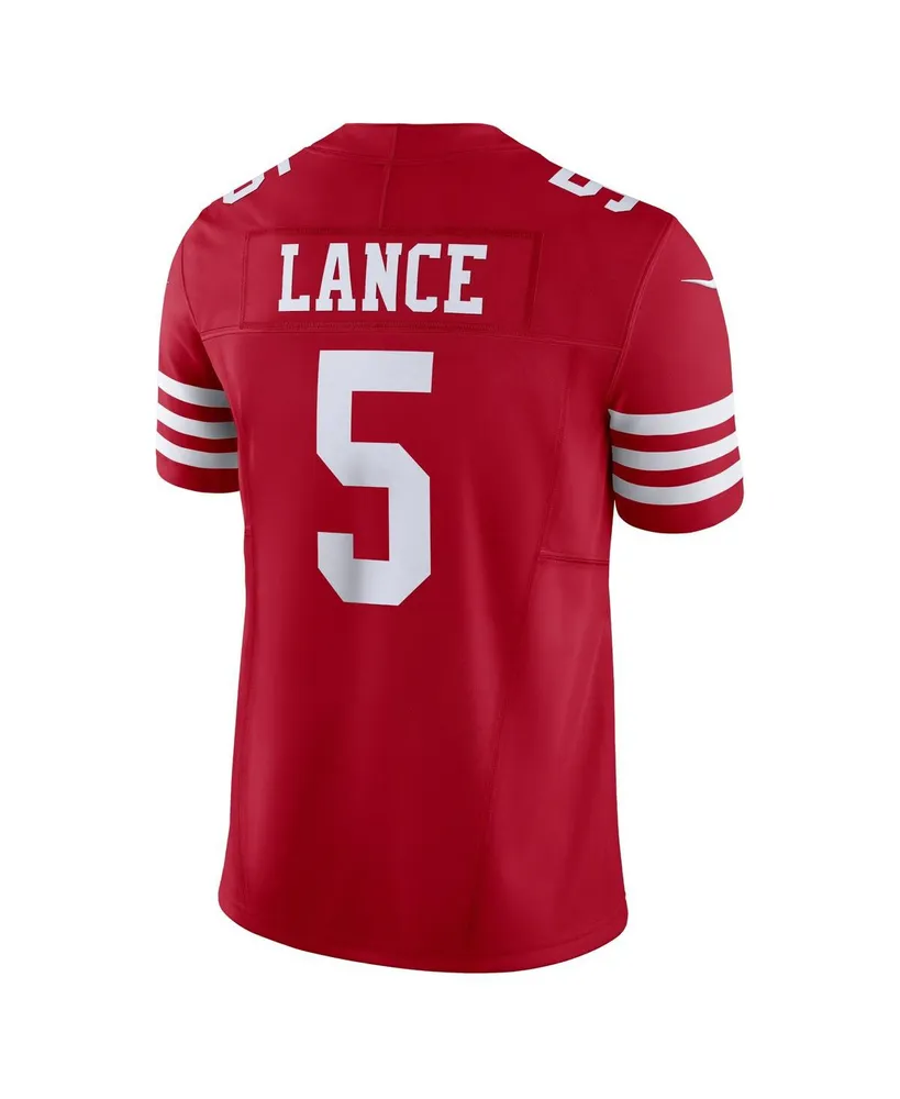 Men's Nike Trey Lance Scarlet San Francisco 49ers Vapor F.u.s.e. Limited Jersey