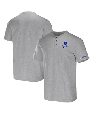 Men's Darius Rucker Collection by Fanatics Heather Gray Kansas City Royals Henley T-shirt