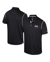 Men's Colosseum Black Mississippi State Bulldogs Cameron Polo Shirt