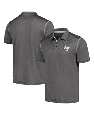 Men's Colosseum Black Air Force Falcons Cameron Polo Shirt