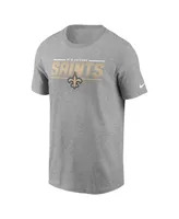 Men's Nike Heathered Gray New Orleans Saints Muscle T-shirt