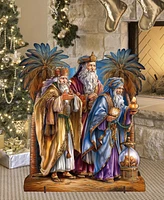 Designocracy Three Wise Men 32" Outdoor Christmas Yard Decor G. DeBrekht