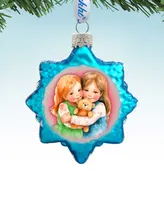 Designocracy Sister's Love Keepsake Christmas Mercury Glass Ornaments G. DeBrekht