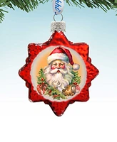 Designocracy Welcome Santa Keepsake Mercury Christmas Glass Ornaments G. DeBrekht