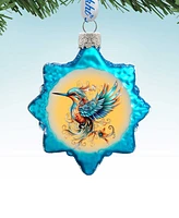 Designocracy Fairy Bird Keepsake Christmas Mercury Glass Ornaments G. DeBrekht