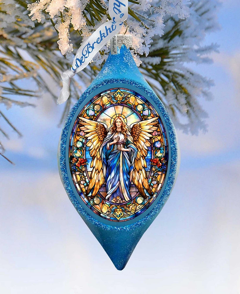 Designocracy Angel of the Sea Drop Christmas Mercury Glass Ornaments G. DeBrekht