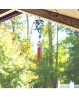 22" Long Dolphin Wind Chime with Copper Gem