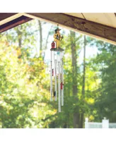 23" Long Us Fireman on Call Round Top Wind Chime