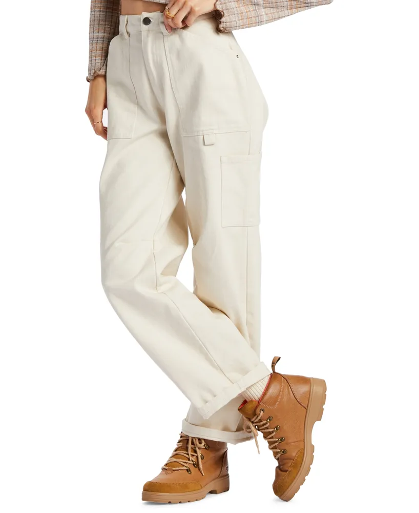 Maternity Foldover-Waist Cargo Pants