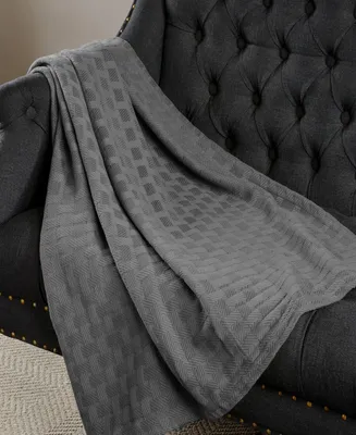 Superior Basket Weave All Season Cotton Blanket