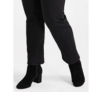 Style & Co Plus High-Rise Straight-Leg Jeans, Created for Macy's