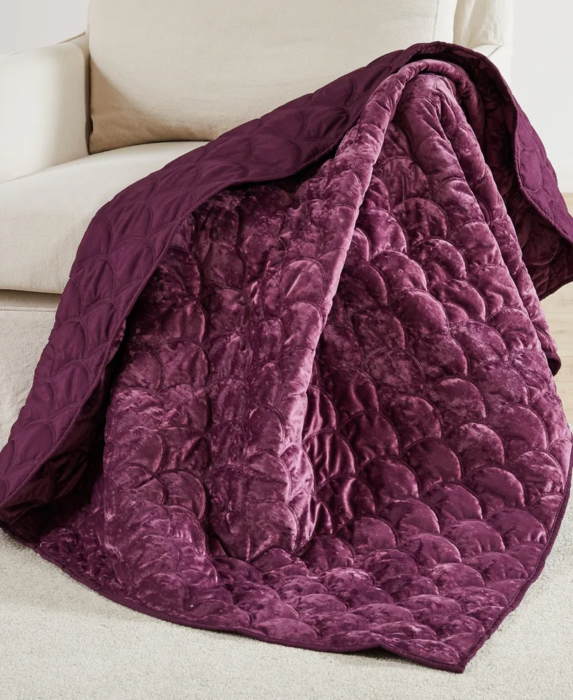 Levtex Ellora Velvet Reversible Quilted Throw, 50" x 60"