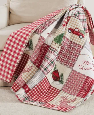 Levtex Home for Christmas Reversible Quilted Throw, 50" x 60"