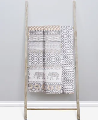 Levtex Nacala Elephant Safari Reversible Quilted Throw, 50" x 60"