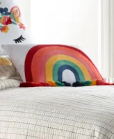 Levtex Art Boema Chantal Rainbow Fringe Decorative Pillow, 11" x 18"