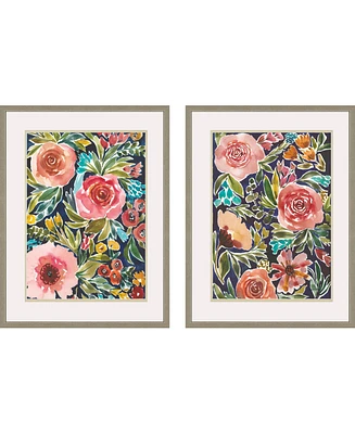 Flower Patch Framed Art, Set of 2