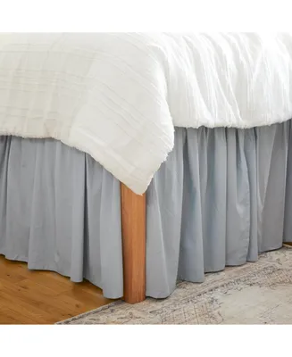 Dormify Ruffled Extra Long Bed Skirt for College Dorms Twin