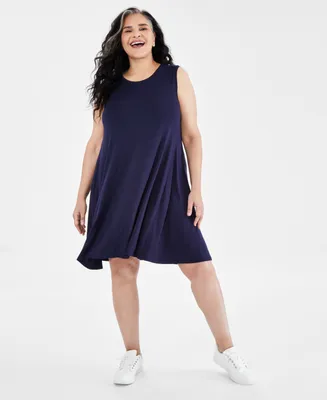 Style & Co Plus Sleeveless Knit Flip Flop Dress, Created for Macy's