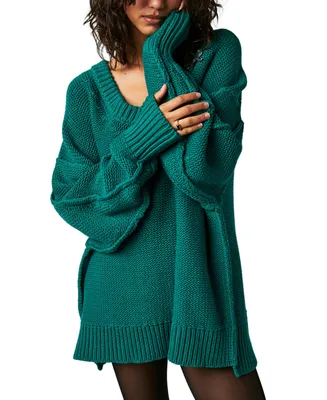Free People Women's Alli V-Neck Long-Sleeve Sweater