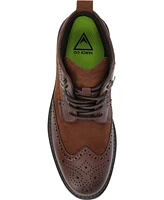 Vance Co. Men's Virgil Tru Comfort Foam Wingtip Lace-Up Ankle Boots