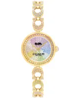 Coach Women's Gracie Gold-Tone Stainless Steel Bangle Bracelet Watch 23mm