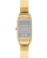 Coach Women's Cadie Gold-Tone Stainless Steel Bangle Bracelet Watch 17.5 x 28.5mm