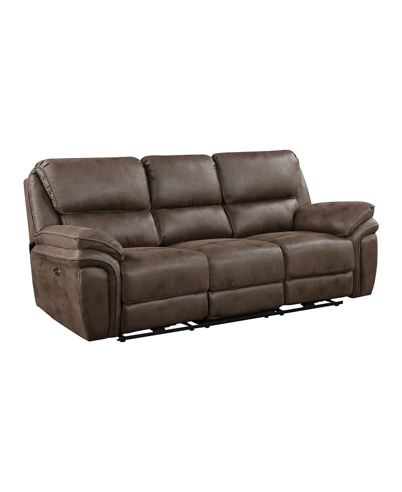 White Label Fleming 90" Power Double Reclining Sofa