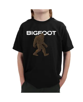 Bigfoot - Boy's Child Word Art T-Shirt
