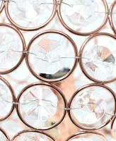 Lalia Home Elipse 8" Metal Crystal Orb Table Lamp