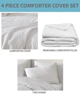 Riverbrook Home Walsh Matelasse 4-Pc. Comforter with Removable Cover Set