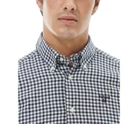 Barbour Men's Finkle Tailored-Fit Gingham Check Button-Down Twill Shirt