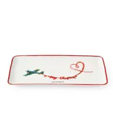 Kit Kemp for Spode Christmas Doodles High Spirits Tray 12"