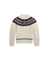 Polo Ralph Lauren Toddler and Little Girls Fair Isle Wool-Blend Sweater