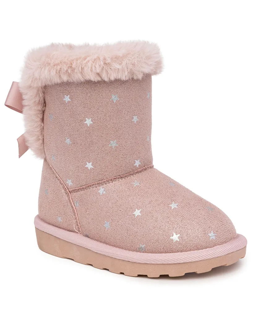 Sugar Toddler Girls Coca Star Detail Cozy Pull-On Boots