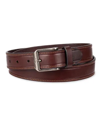 Tommy Bahama Men's Casual Embossed Edge Leather Belt