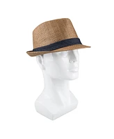 Levi's Men's Denim Band Straw Fedora Hat