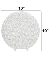 Lalia Home Elipse 10" Crystal Orb Table Lamp