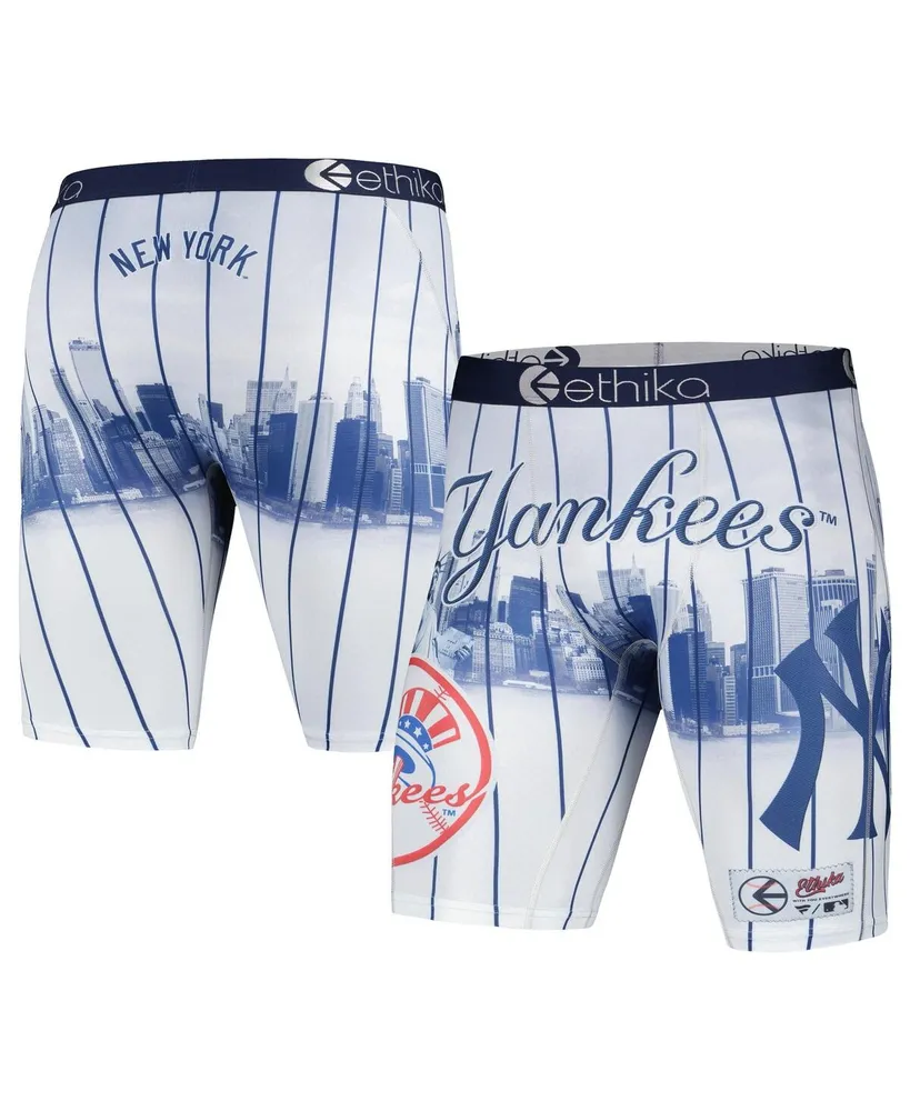 Ethika Men's Ethika White New York Yankees Jerseyscape Boxer Briefs