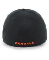 Men's '47 Brand Black Cincinnati Bengals Franchise Logo Fitted Hat