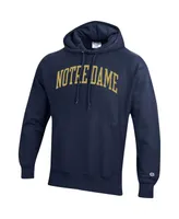 Men's Champion Navy Notre Dame Fighting Irish Big and Tall Reverse Weave Fleece Pullover Hoodie Sweatshirt