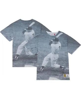 Men's Mitchell & Ness Mickey Mantle New York Yankees Cooperstown Collection Highlight Sublimated Player Graphic T-shirt