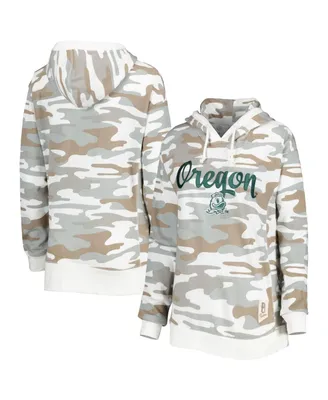 Women's Pressbox Camo Oregon Ducks San Pablo Pullover Hoodie