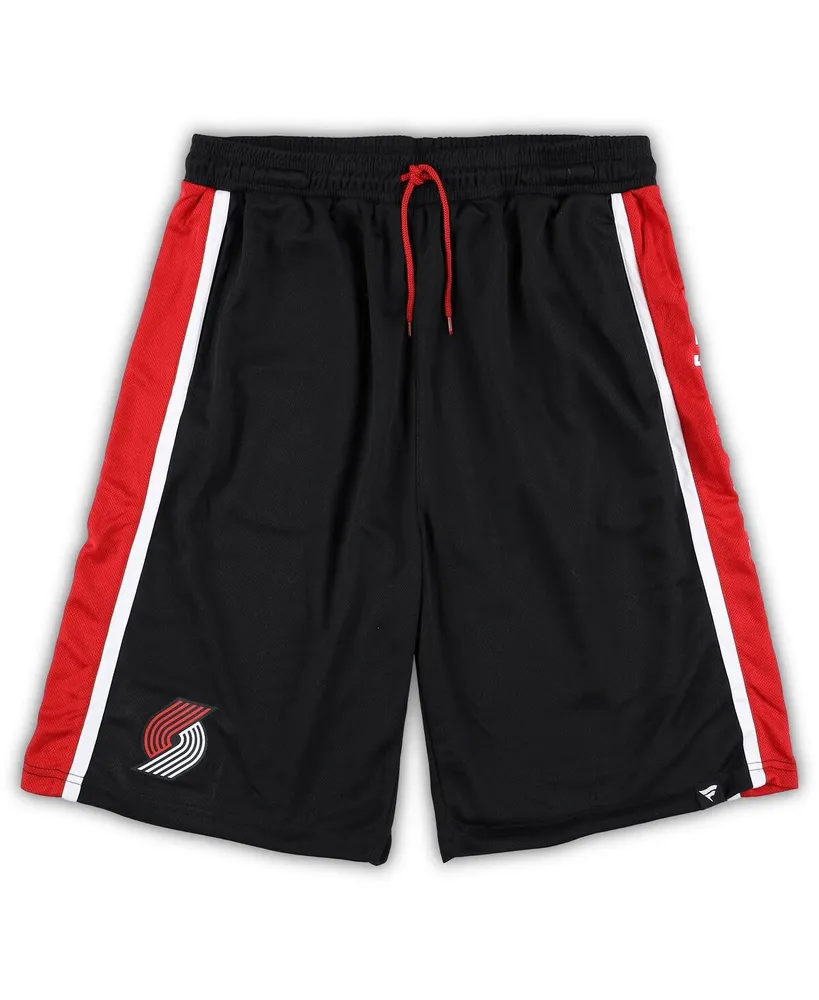 Men's Fanatics Black Portland Trail Blazers Big and Tall Referee Iconic Mesh Shorts